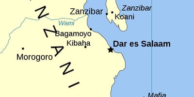 Tansaníu eyjar kort